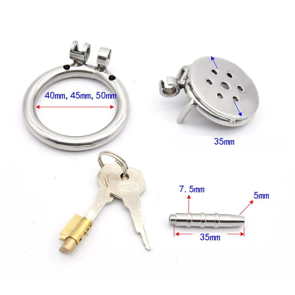 Male Slave Super Mini Chastity Cage Stainless Steel Chastity Device Penis Cage Cock Ring With Lock Sex Toys For Men BDSM Sissy