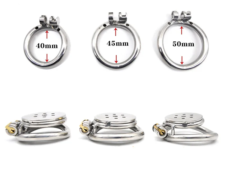 Male Chastity Device Flat Round Hole Metal Chastity Lock,Cock Cage,Urethra Catheter,Penis Ring,Bondage Belt Sex Toys For Men Gay