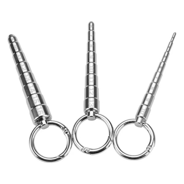 Horse Eye Stick Pagoda Stainless Steel Dilator Penis Plug Urethral Bead Urine Plugging Rod Metal Horse Eye Expander Sex Toys