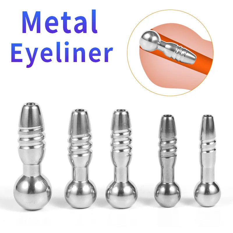 Male Stainless Steel Urethral Plug Urethral Dildo Sounding Penis Plug Urethra Stimulate Dilator Masturbation Rod Sex Toy for Men
