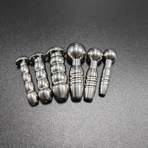 Male Stainless Steel Urethral Plug Urethral Dildo Sounding Penis Plug Urethra Stimulate Dilator Masturbation Rod Sex Toy for Men