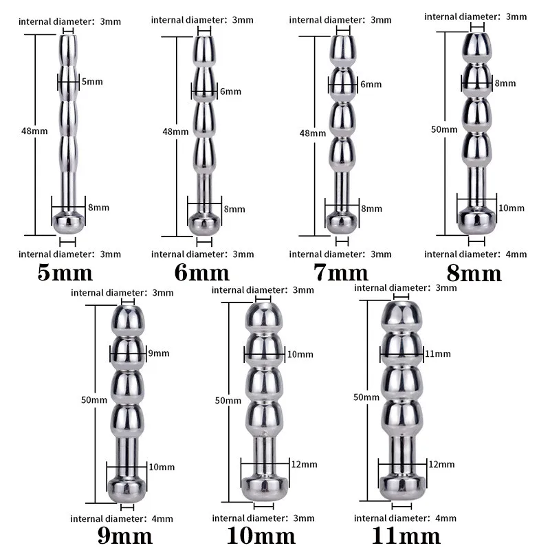 Male Stainless Steel Urethral Plug Urethral Dildo Sounding Penis Plug Urethra Stimulate Dilator Masturbation Rod Sex Toy for Men