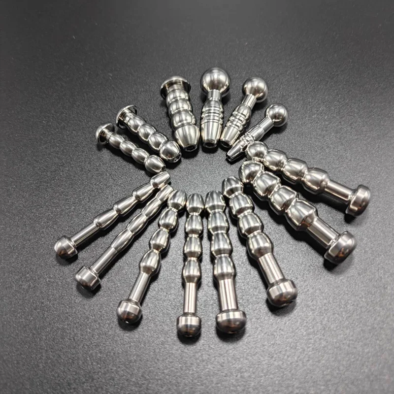 Male Stainless Steel Urethral Plug Urethral Dildo Sounding Penis Plug Urethra Stimulate Dilator Masturbation Rod Sex Toy for Men