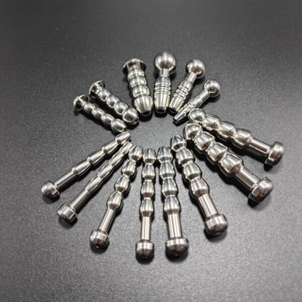 Male Stainless Steel Urethral Plug Urethral Dildo Sounding Penis Plug Urethra Stimulate Dilator Masturbation Rod Sex Toy for Men