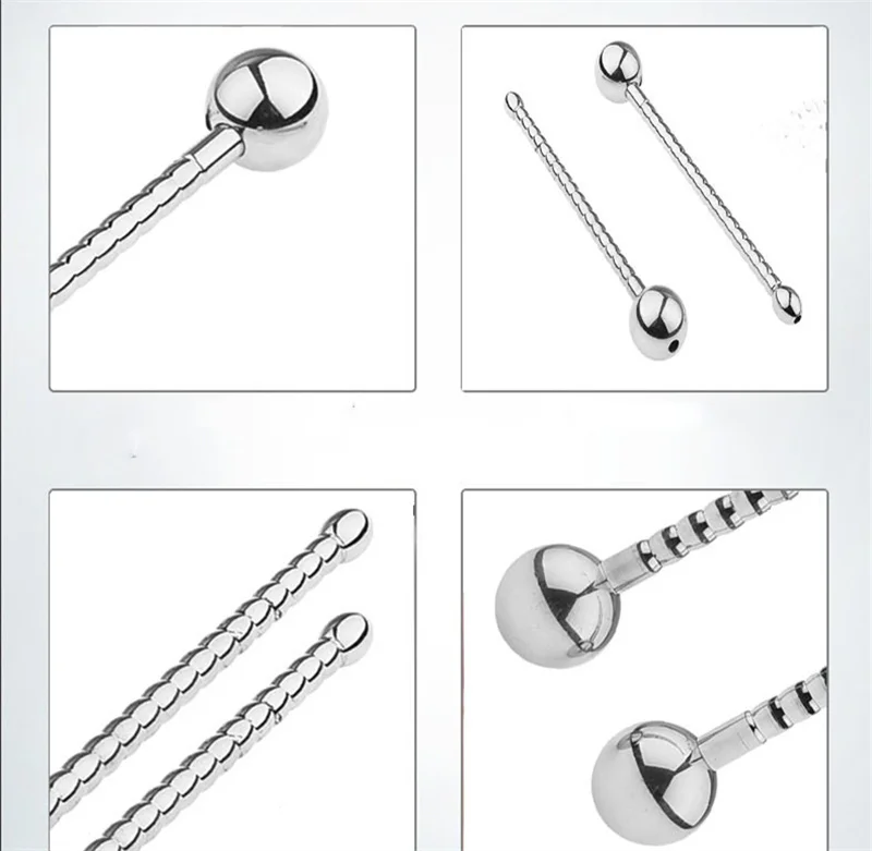 Male Horse Eye Stimulation Masturbation Stainless Steel Metal Penis Plug Beads Massage Hollow Urethral Dilator Sex Toys For Men Male Horse Eye Stimulation Masturbation Stainless Steel Metal Penis Plug Beads Massage Hollow Urethral Dilator Sex Toys For Men
