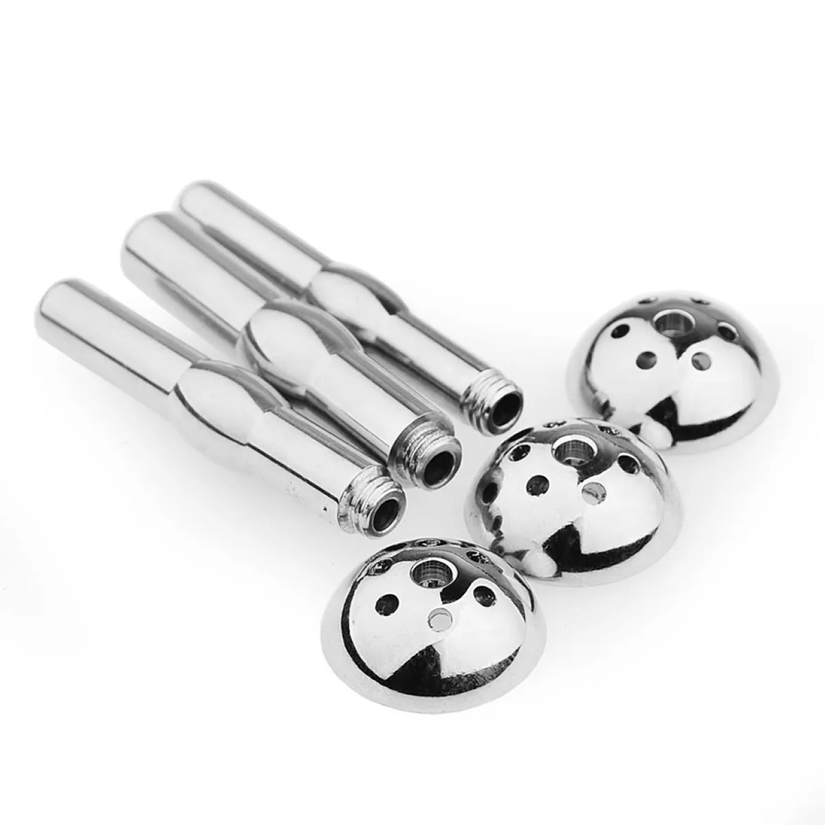 3 Size Shower Head Metal Urethral Catheter Male Urethral Dilator Hollow Penis Plug Stimulation Sounding Masturbator Sex Toys Men