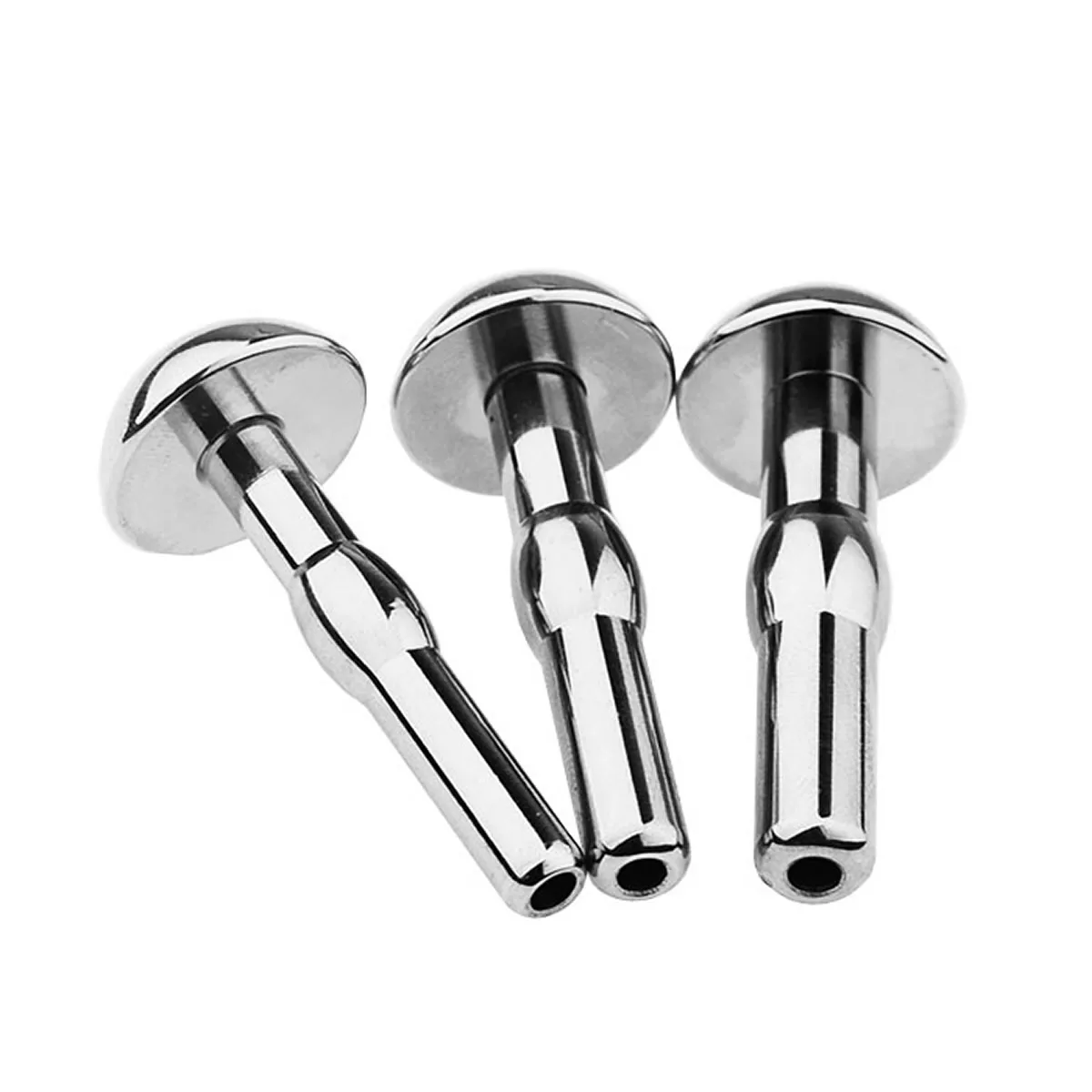 3 Size Shower Head Metal Urethral Catheter Male Urethral Dilator Hollow Penis Plug Stimulation Sounding Masturbator Sex Toys Men