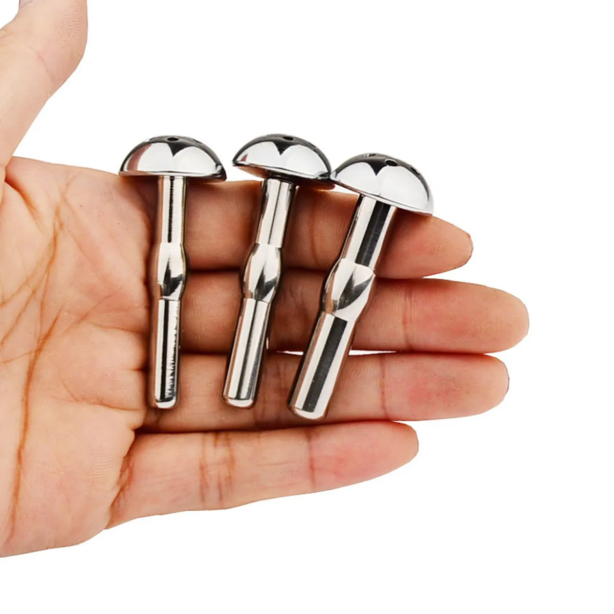 3 Size Shower Head Metal Urethral Catheter Male Urethral Dilator Hollow Penis Plug Stimulation Sounding Masturbator Sex Toys Men