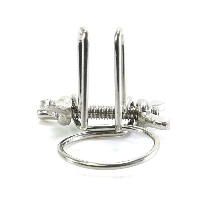 Male Horse Eye Urethra Expander with Elastic Clamp Urethral Locking Ring Glans Rod Penis Plug Urethral Dilators