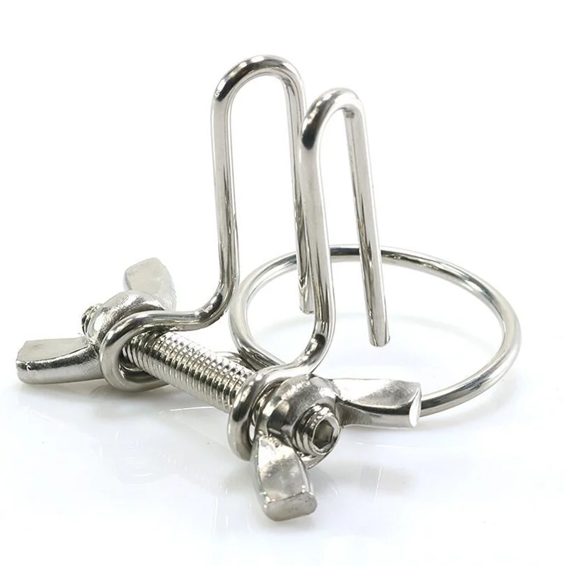 Male Horse Eye Urethra Expander with Elastic Clamp Urethral Locking Ring Glans Rod Penis Plug Urethral Dilators