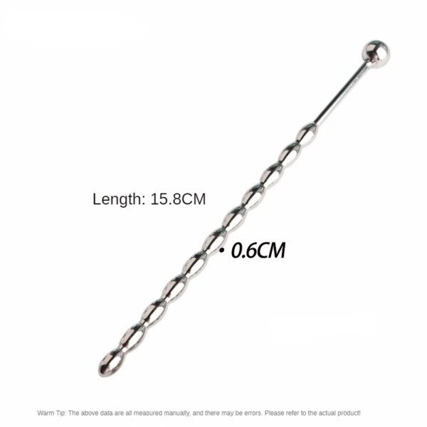Gourd shape Metal Beads Penis Plug Stainless Steel Urethral Catheter Urethra Dilation Sounding Sex Toy Beaded Insert Rods