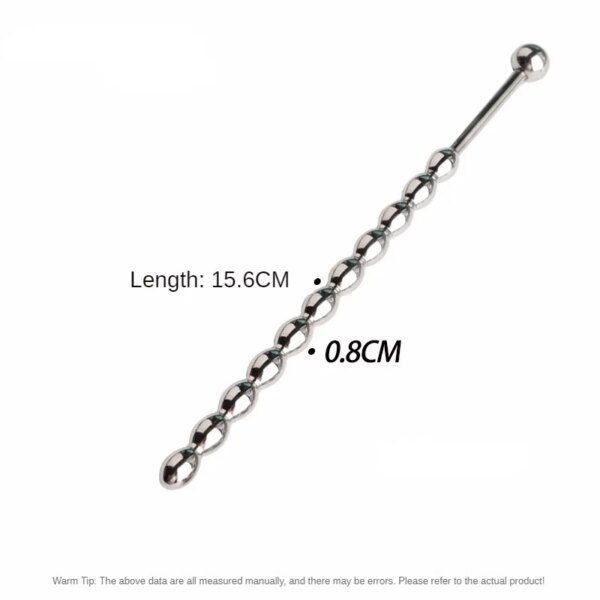 Gourd shape Metal Beads Penis Plug Stainless Steel Urethral Catheter Urethra Dilation Sounding Sex Toy Beaded Insert Rods