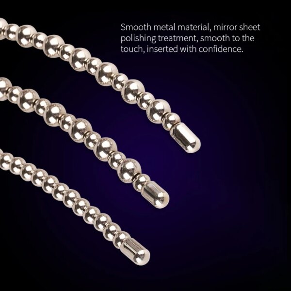Stainless Steel Urethra Pull Beads Horse Eye Stick Massager SM Urethral Catheter Metal Penis Plug Male Adult Stimulator