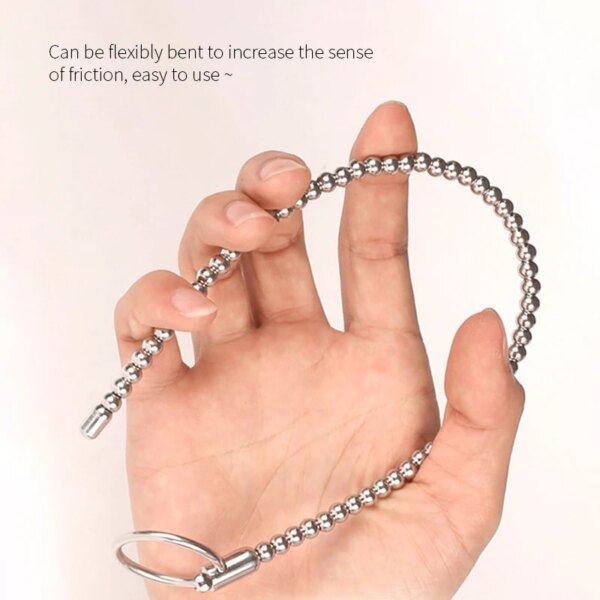 Stainless Steel Urethra Pull Beads Horse Eye Stick Massager SM Urethral Catheter Metal Penis Plug Male Adult Stimulator