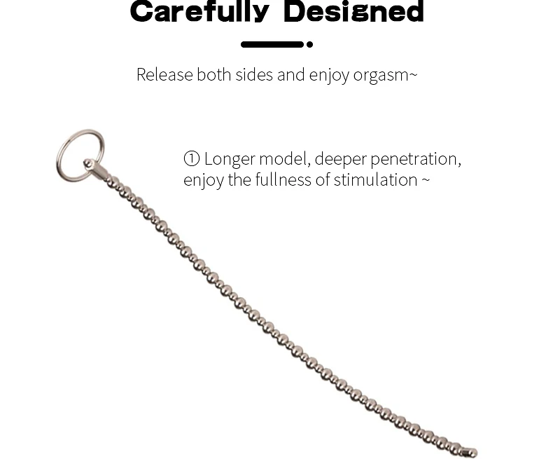 Runyu Stainless Steel Urethra Pull Beads Horse Eye Stick Massager SM Urethral Catheter Metal Penis Plug Male Adult Stimulator