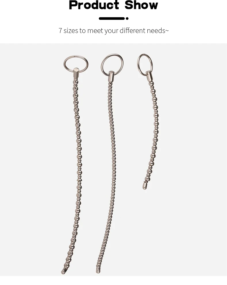 Runyu Stainless Steel Urethra Pull Beads Horse Eye Stick Massager SM Urethral Catheter Metal Penis Plug Male Adult Stimulator