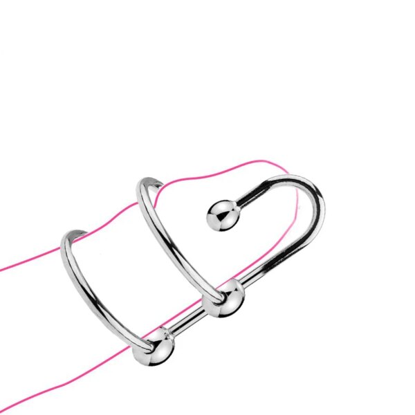 SM Urethral Dilators Cock Ring Stainless Steel Ejaculation Delay Penis Rings Flirting Delay Lock Fine Penis Plug Sex Toy for Men