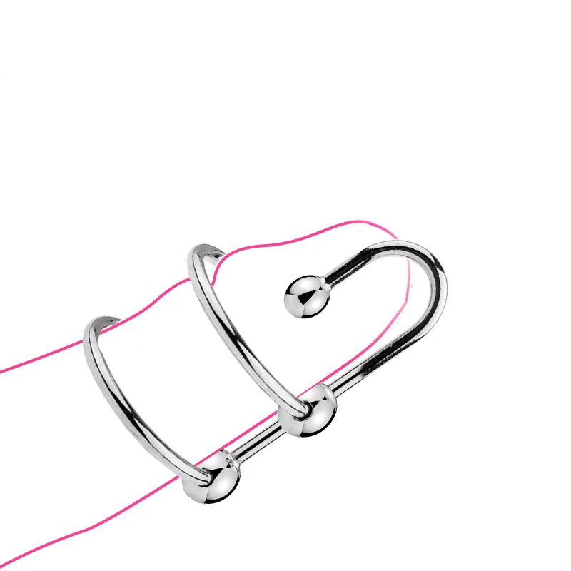 SM Urethral Dilators Cock Ring Stainless Steel Ejaculation Delay Penis Rings Flirting Delay Lock Fine Penis Plug Sex Toy for Men
