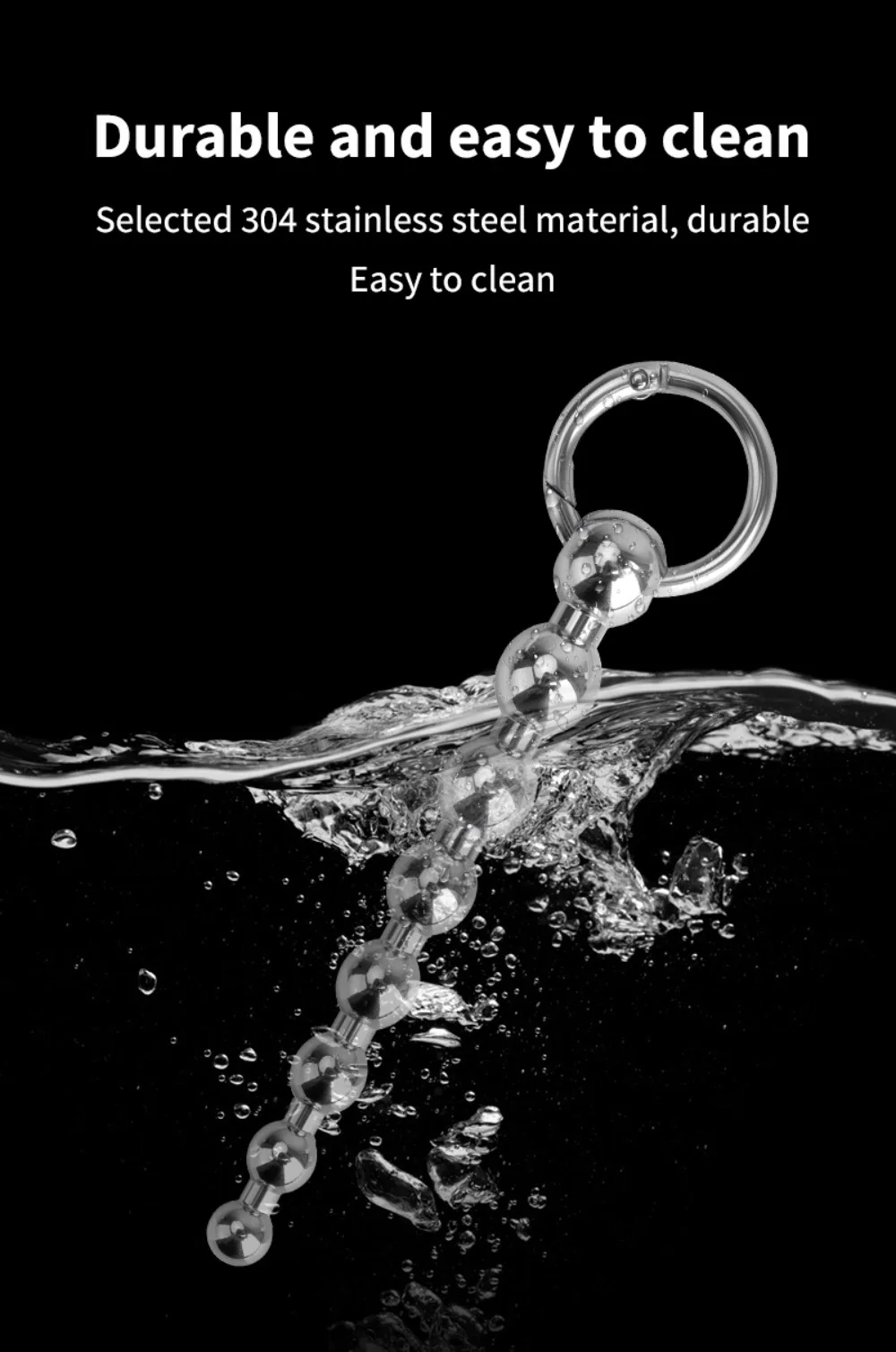 Stainless Steel Beads Penis Plug Dilator Gradient Size Urethral Catheter Stimulator Male Masturbation Adult Toys Metal Sounding
