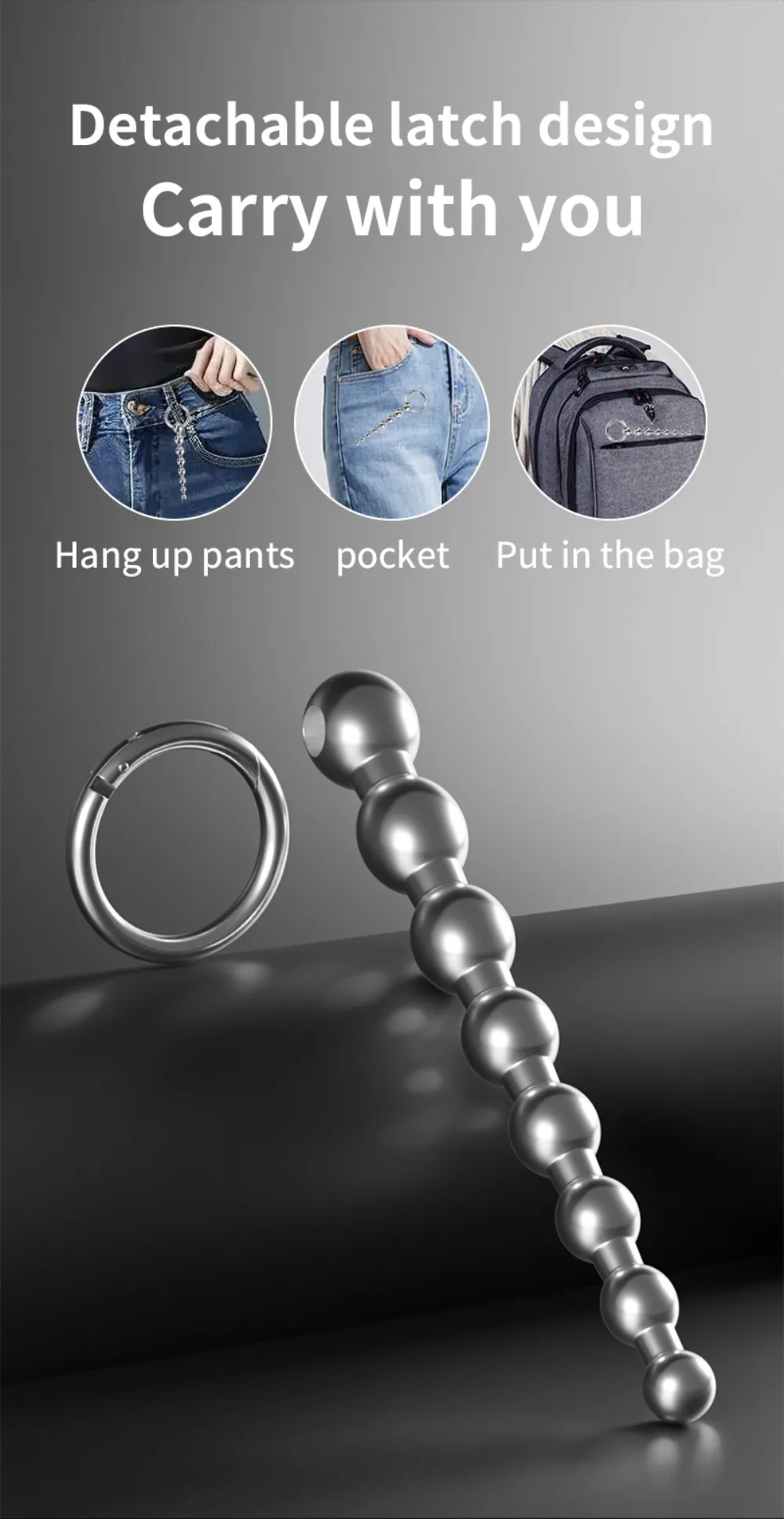 Stainless Steel Beads Penis Plug Dilator Gradient Size Urethral Catheter Stimulator Male Masturbation Adult Toys Metal Sounding