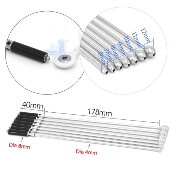 Electro Shock Male Urine Catheter Hollow Metal Penis Dilator Urethral Plug Cock Electric Prostate Massager BDSM Sex Toys for Men