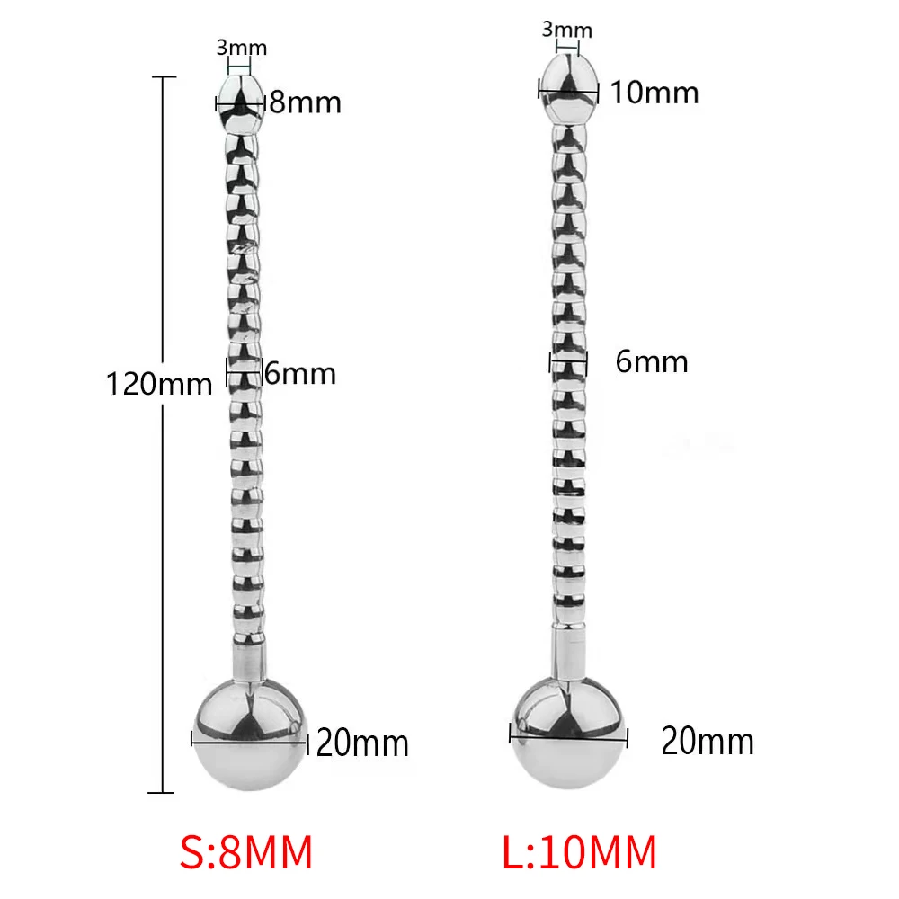 Male Stainless Steel Urethral Plug Sex Shop Hollow Penis Plug Urethra Stimulate Dilator Male Masturbator Erotic Sex Toys For Men