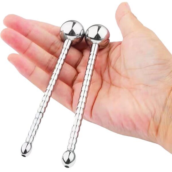 Male Stainless Steel Urethral Plug Sex Shop Hollow Penis Plug Urethra Stimulate Dilator Male Masturbator Erotic Sex Toys For Men