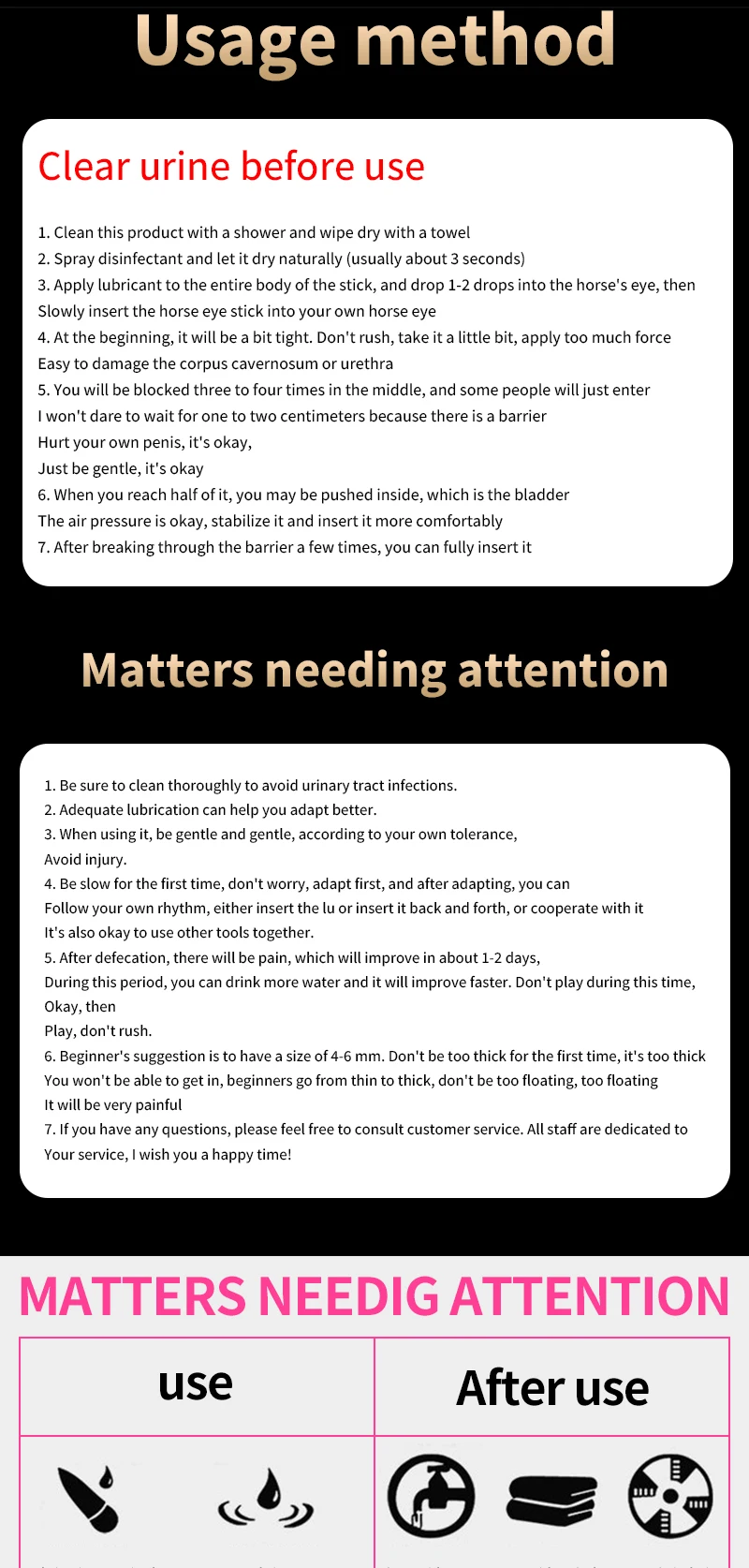 Stainless Steel Urethral Pull Beads Sounding Massager SM Insert Catheter Metal Penis Plug Male Adult Stimulator Sex Toys for Men