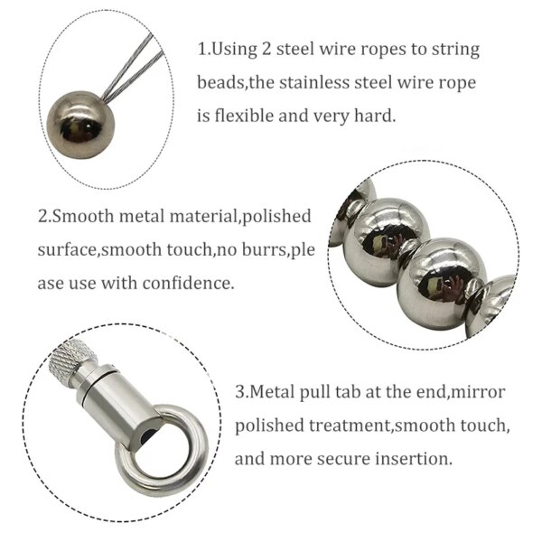 30/50cm Super Long Stainless Steel Urethral Sounds Dilators Smooth Beads sex Toys ejaculation dick toy penis plug catheter Sound