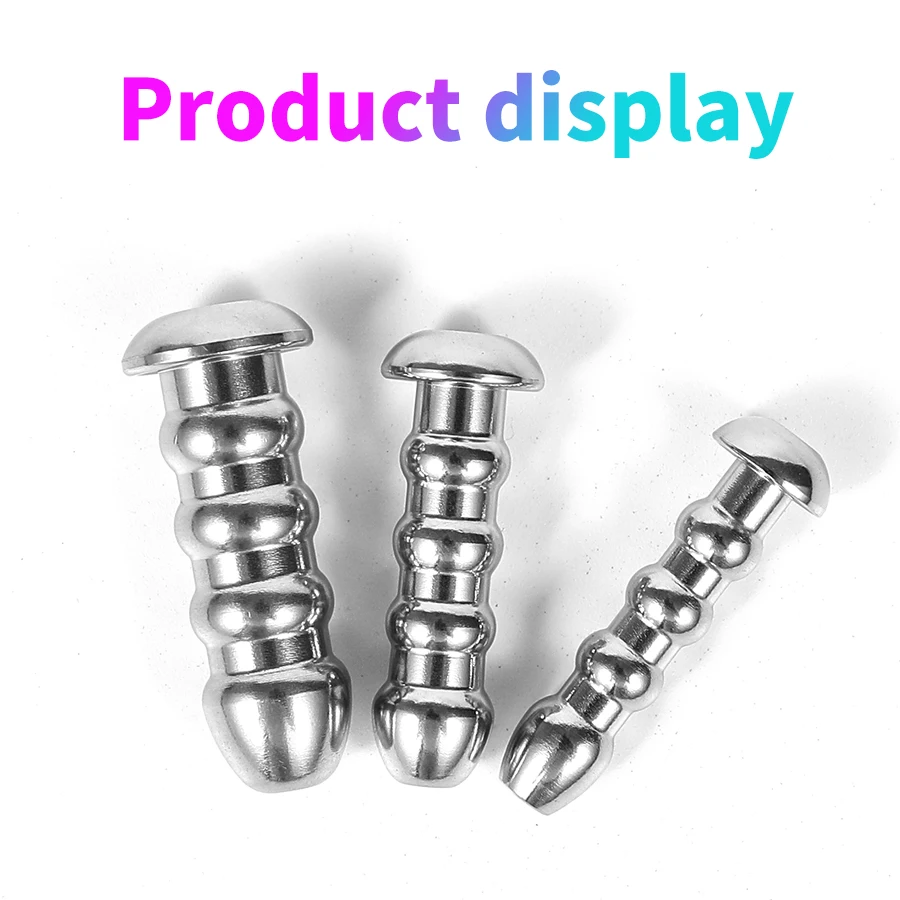 Stainless Steel Urethral Sound Dilator Male Penis Urinary Plug Hollow Threaded Urethra Catheter Stimulator Ejaculation Delay Toy