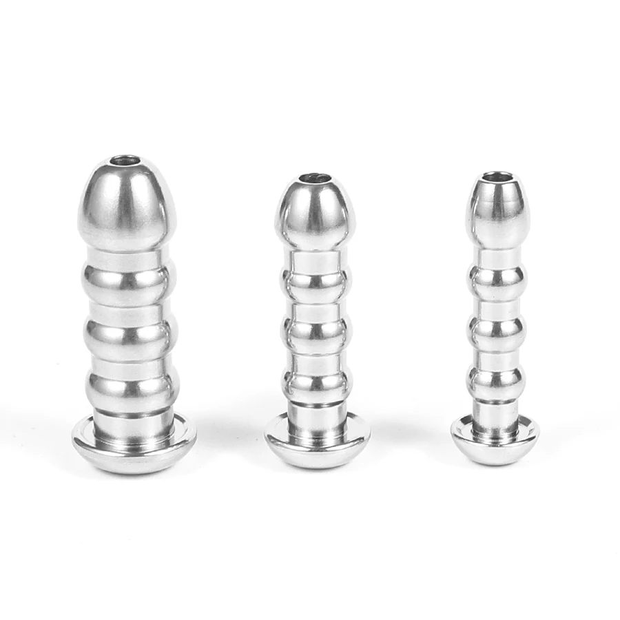 Stainless Steel Urethral Sound Dilator Male Penis Urinary Plug Hollow Threaded Urethra Catheter Stimulator Ejaculation Delay Toy