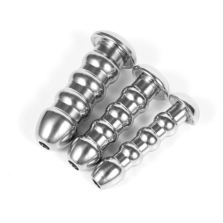 Stainless Steel Urethral Sound Dilator Male Penis Urinary Plug Hollow Threaded Urethra Catheter Stimulator Ejaculation Delay Toy