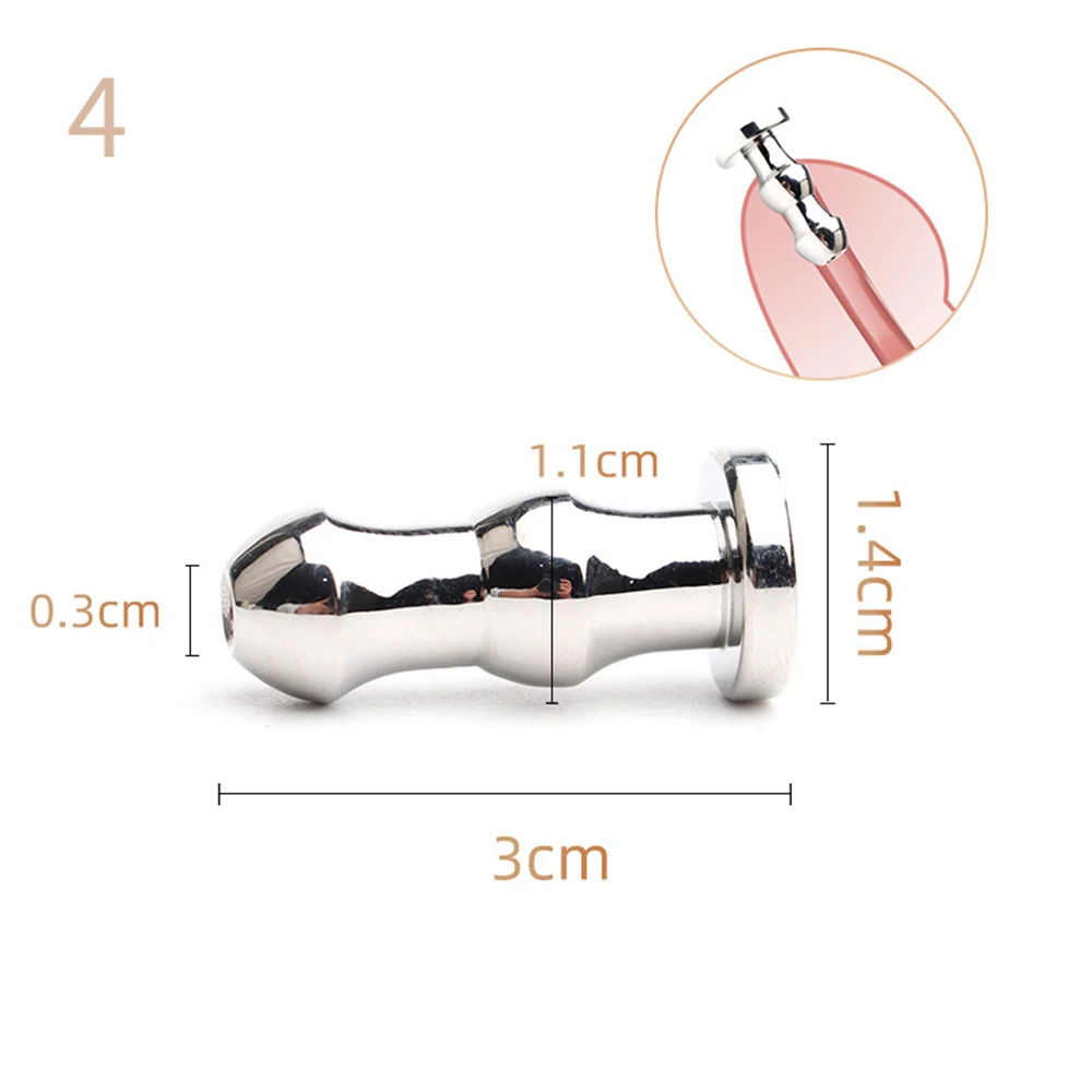 Male Stainless Steel Urethral Plug Urethral Dil Sounding Penis Plug Urethra Stimulate Dilator Masturbation Rod Sex Toys For Men