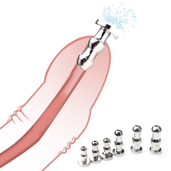 Male Stainless Steel Urethral Plug Urethral Dil Sounding Penis Plug Urethra Stimulate Dilator Masturbation Rod Sex Toys For Men