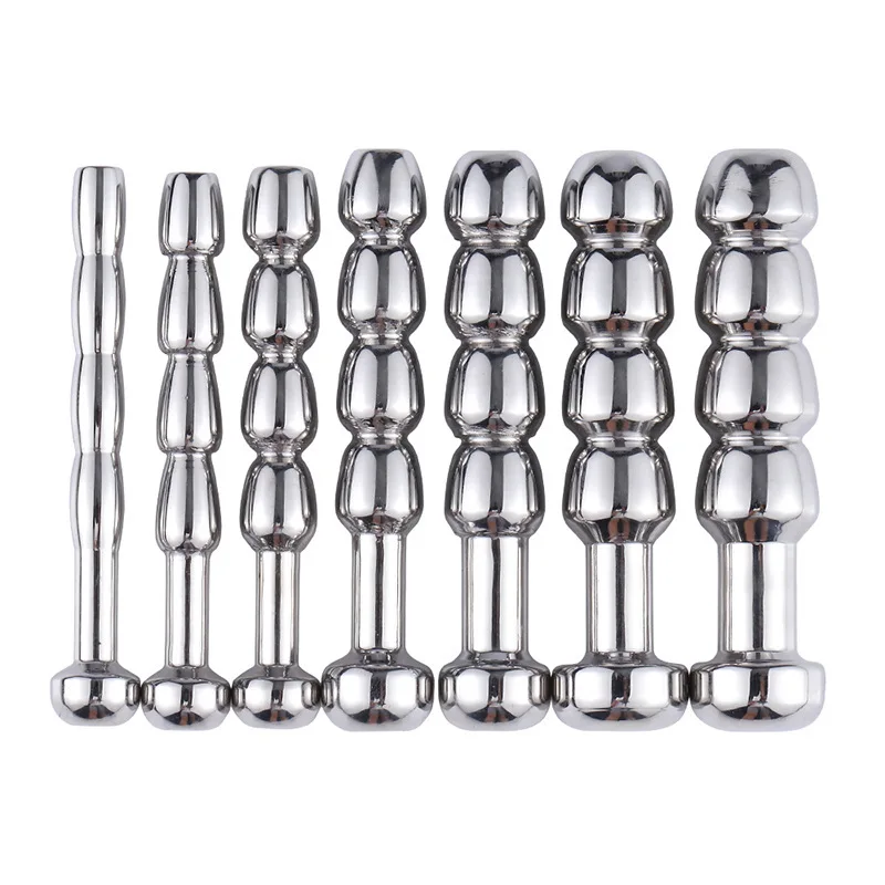 Male Stainless Steel Urethral Plug Urethral Dil Sounding Penis Plug Urethra Stimulate Dilator Masturbation Rod Sex Toys For Men