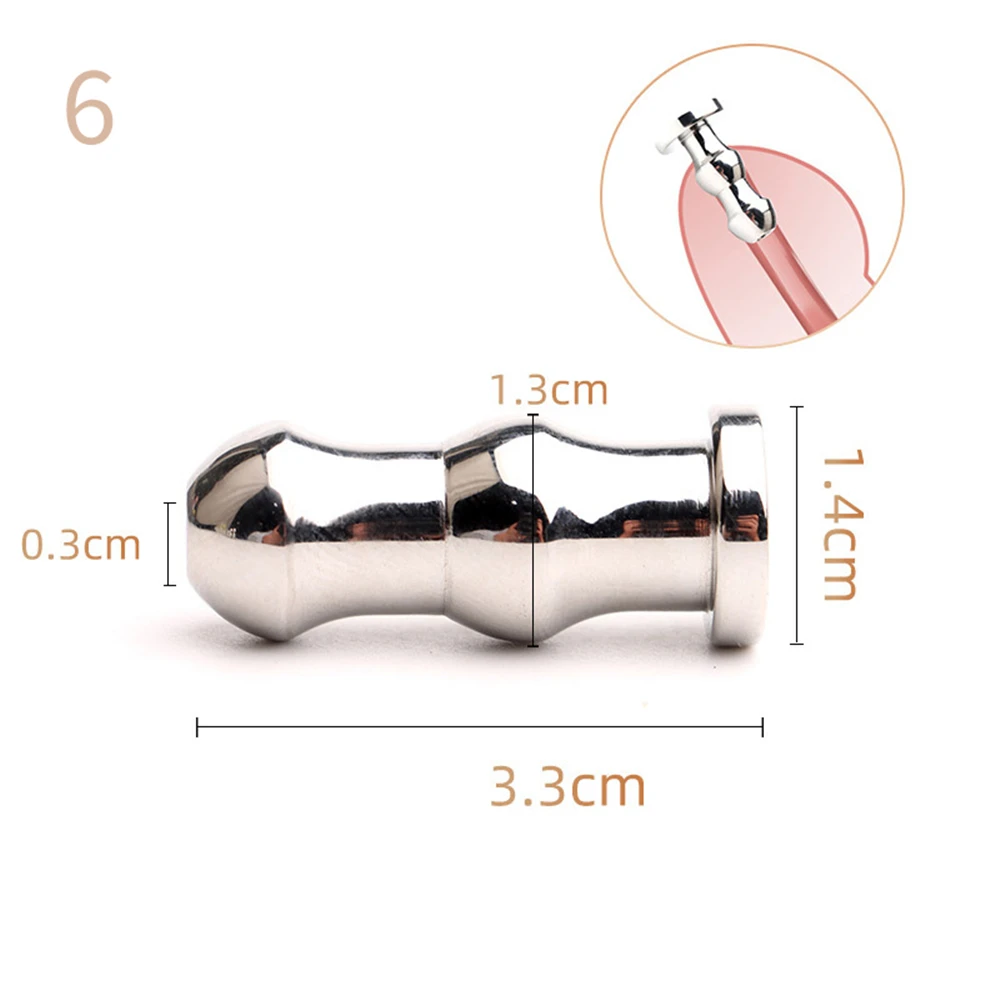 Male Stainless Steel Urethral Plug Urethral Dil Sounding Penis Plug Urethra Stimulate Dilator Masturbation Rod Sex Toys For Men