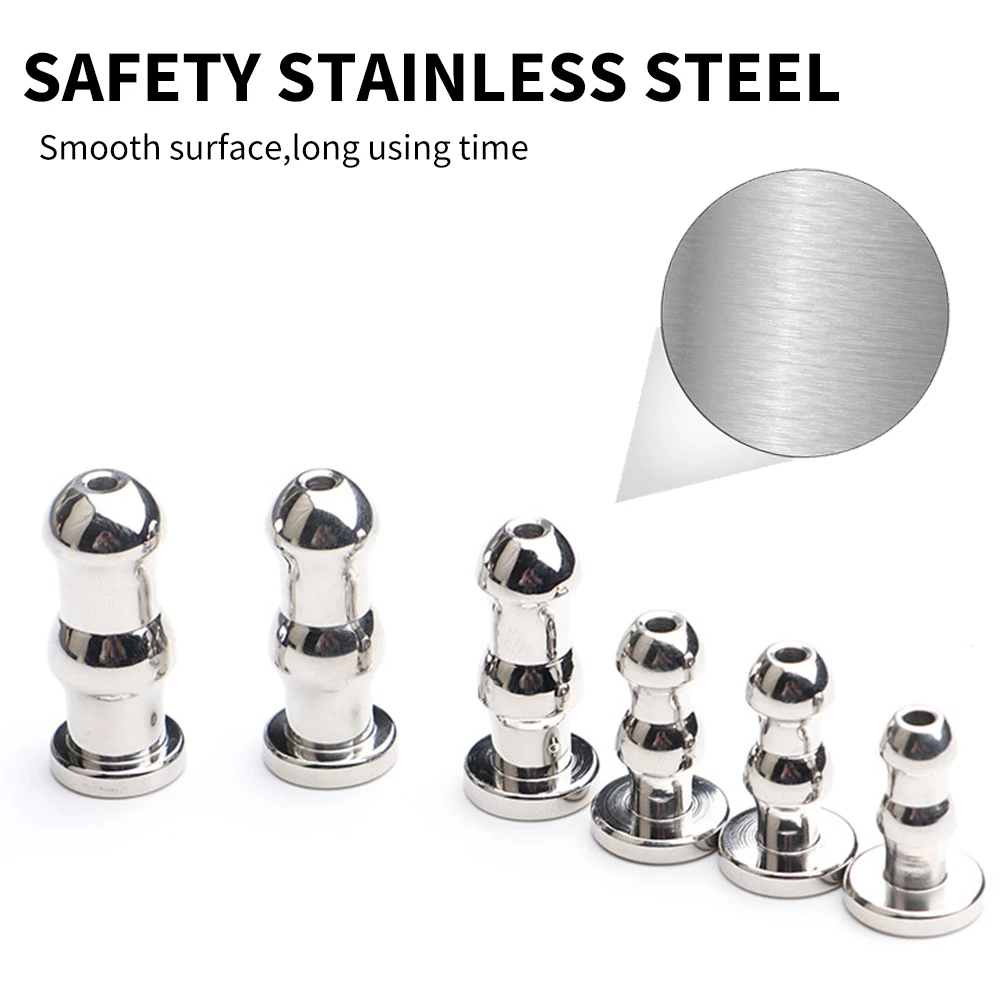 Male Stainless Steel Urethral Plug Urethral Dil Sounding Penis Plug Urethra Stimulate Dilator Masturbation Rod Sex Toys For Men