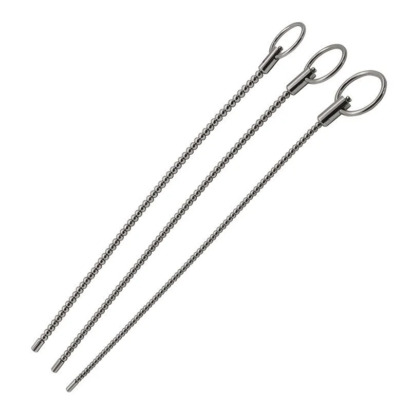 Electro Stainless Steel Urethral Sound Dilators Penis Plug Insert Stimulation Catheter Beads Male Masturbator Sex Toys For Men