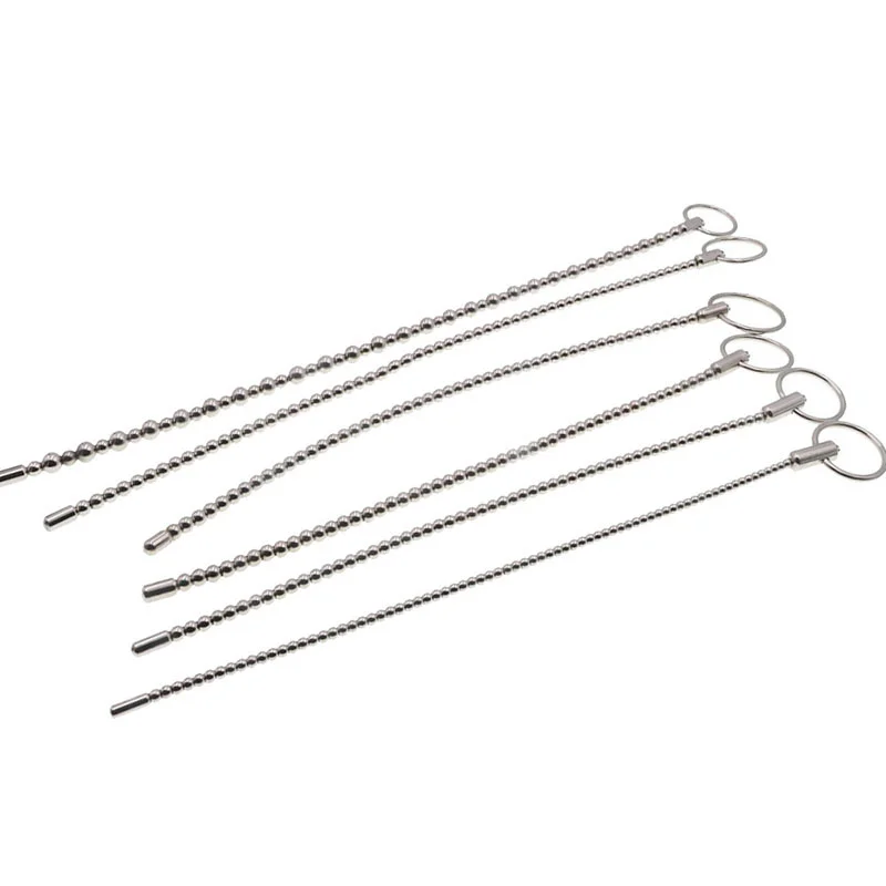 Electro Stainless Steel Urethral Sound Dilators Penis Plug Insert Stimulation Catheter Beads Male Masturbator Sex Toys For Men