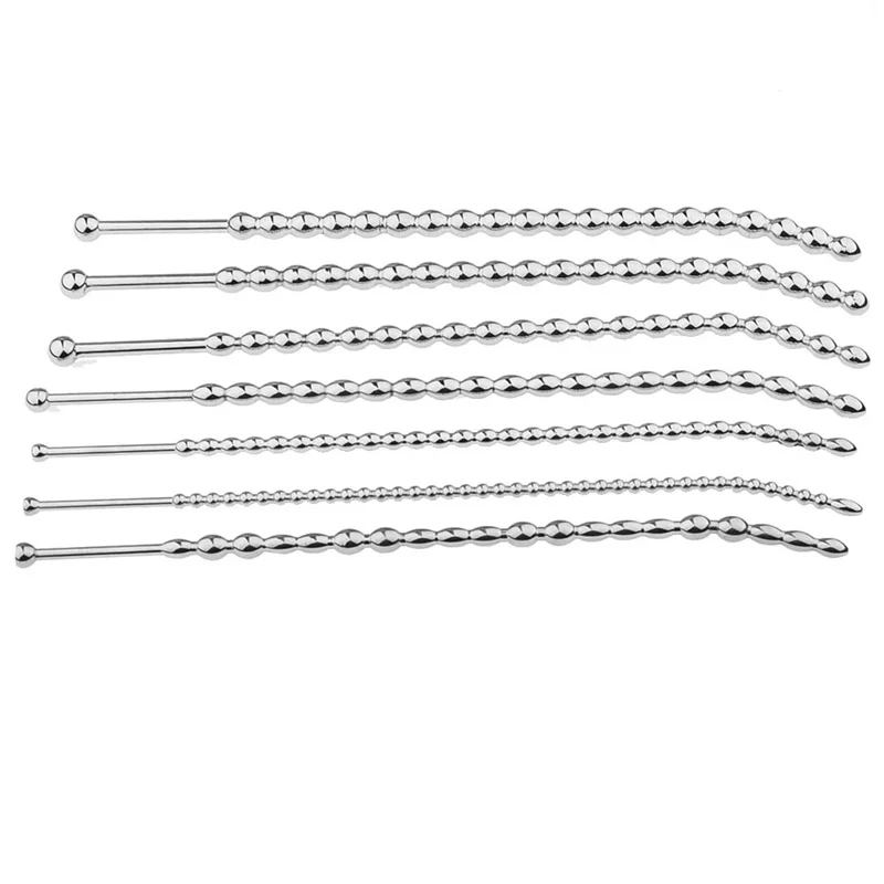 Metal Penis Plug Horse Eye Stimulation Stainless Steel Beads Massage Urethral Dilator Wand Sex Toy For Men Masturbation 6-10 mm Metal Penis Plug Horse Eye Stimulation Stainless Steel Beads Massage Urethral Dilator Wand Sex Toy For Men Masturbation 6-10 mm