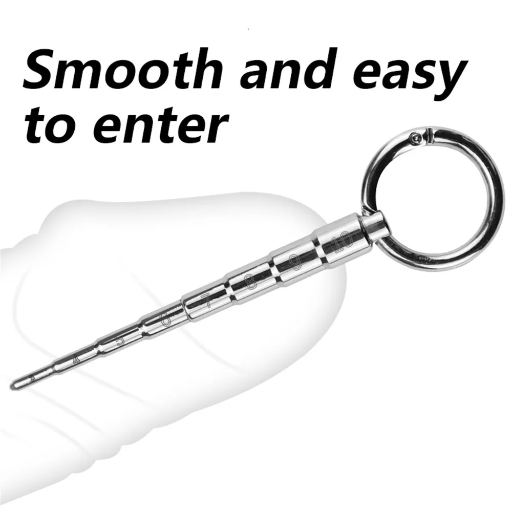 Male Stainless Steel Urethral Plug Urethral Dil Sounding Penis Plug Urethra Stimulate Dilator Masturbation Rod Sex Toys For Men Male Stainless Steel Urethral Plug Urethral Dil Sounding Penis Plug Urethra Stimulate Dilator Masturbation Rod Sex Toys For Men