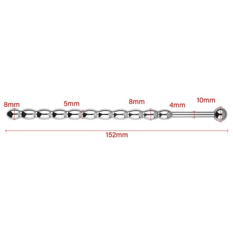 Stainless Steel Penis Plug Metal Horse Eye Stimulation Urethral Sounding Beads Massage Wand Sex Toys For Men Masturbation 6/8 mm Stainless Steel Penis Plug Metal Horse Eye Stimulation Urethral Sounding Beads Massage Wand Sex Toys For Men Masturbation 6/8 mm