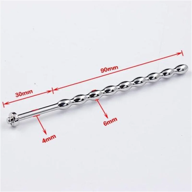 Stainless Steel Penis Plug Metal Horse Eye Stimulation Urethral Sounding Beads Massage Wand Sex Toys For Men Masturbation 6/8 mm Stainless Steel Penis Plug Metal Horse Eye Stimulation Urethral Sounding Beads Massage Wand Sex Toys For Men Masturbation 6/8 mm