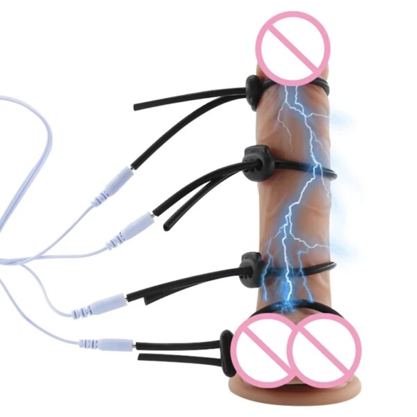 e stim E-stim Estim Penis Cock Ring,Bdsm Electro Shock Anal Butt Plug,Electrostimulator Electrosex Egg,Electric Shocker Sex Toys