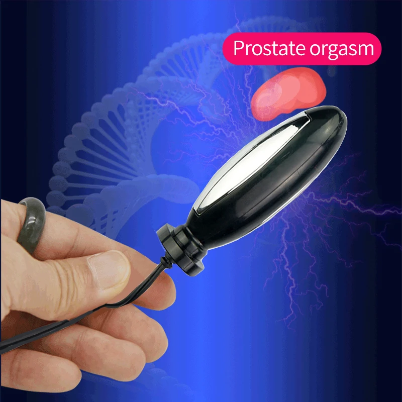 Electro Bdsm Penis Cock Ring,Masturbation Men Electric Shock,E stim E-stim Anal Butt Plug,Electrosex Electrostimulation,Sex Toy