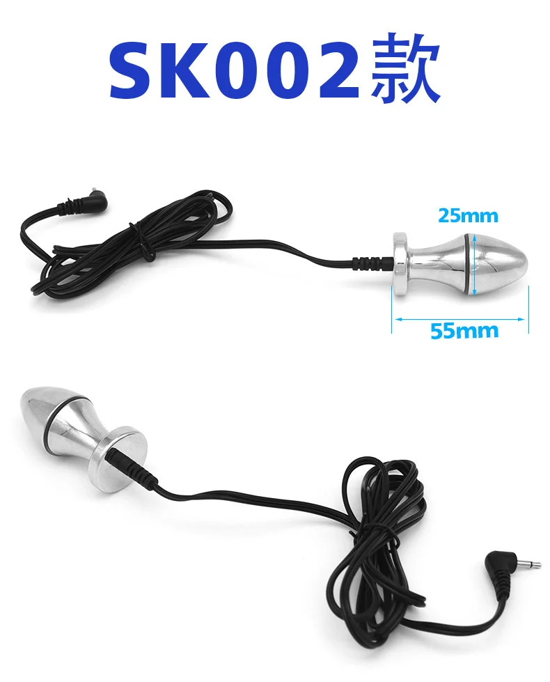 18+ Adults Electro Shock Pulse Anal Butt Plug Electric Vaginal Plug Jump Eggs Clit Stimulator Dildo Vibrator Sex Toys For Woman