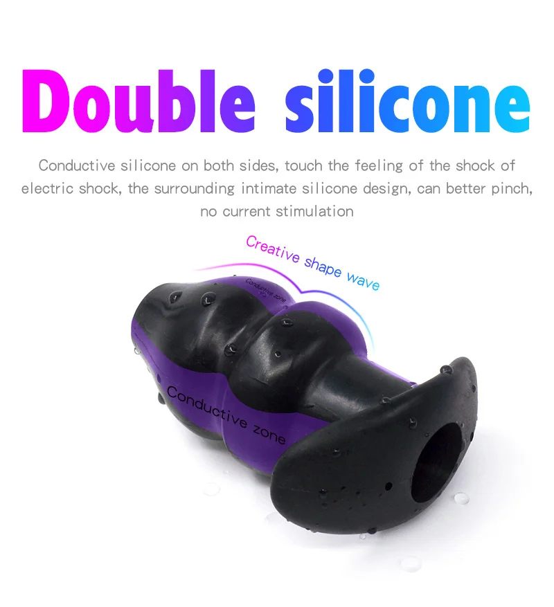 18+ Adults Electro Shock Pulse Anal Butt Plug Electric Vaginal Plug Jump Eggs Clit Stimulator Dildo Vibrator Sex Toys For Woman