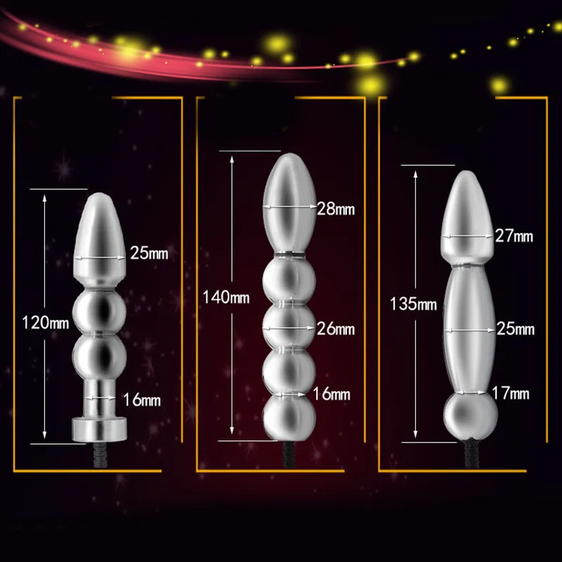 18+ Adults Electro Shock Pulse Anal Butt Plug Electric Vaginal Plug Jump Eggs Clit Stimulator Dildo Vibrator Sex Toys For Woman