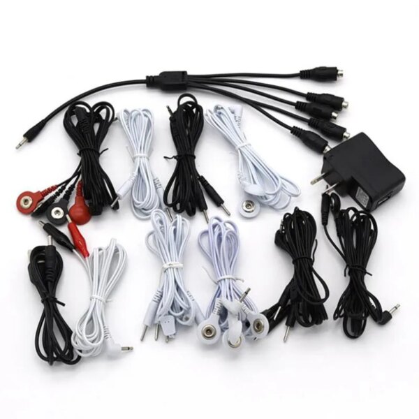 Electro Cable To Connect Penis Electric Stimulate Nipple Clamps Anal Plug Electro Shock Wire E-stim Sex Accessories Line Sex Toy