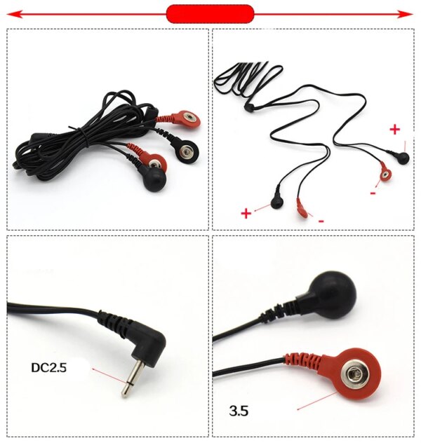 Electro Cable To Connect Penis Electric Stimulate Nipple Clamps Anal Plug Electro Shock Wire E-stim Sex Accessories Line Sex Toy